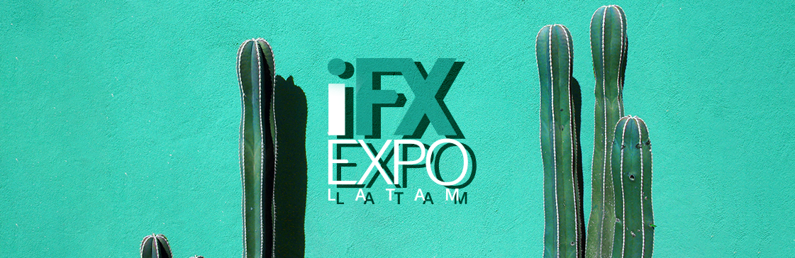 iFX EXPO LATAM branding with iconic cactus imagery, reflecting the energy of Mexico’s premier fintech and trading event.