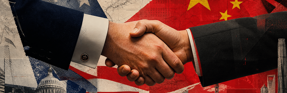 Handshake symbolizing the Trump-Xi Meeting between the U.S. and China